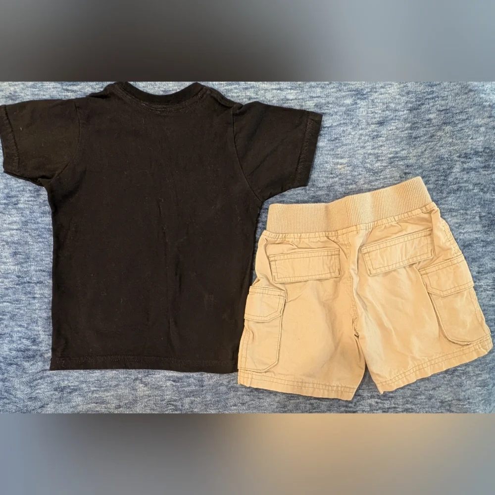 Ruff Hewn 2T Toddler Two-Piece Set in Black and Tan